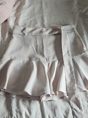 Zara Belted Tie-Waist Mini Skirt Size Small